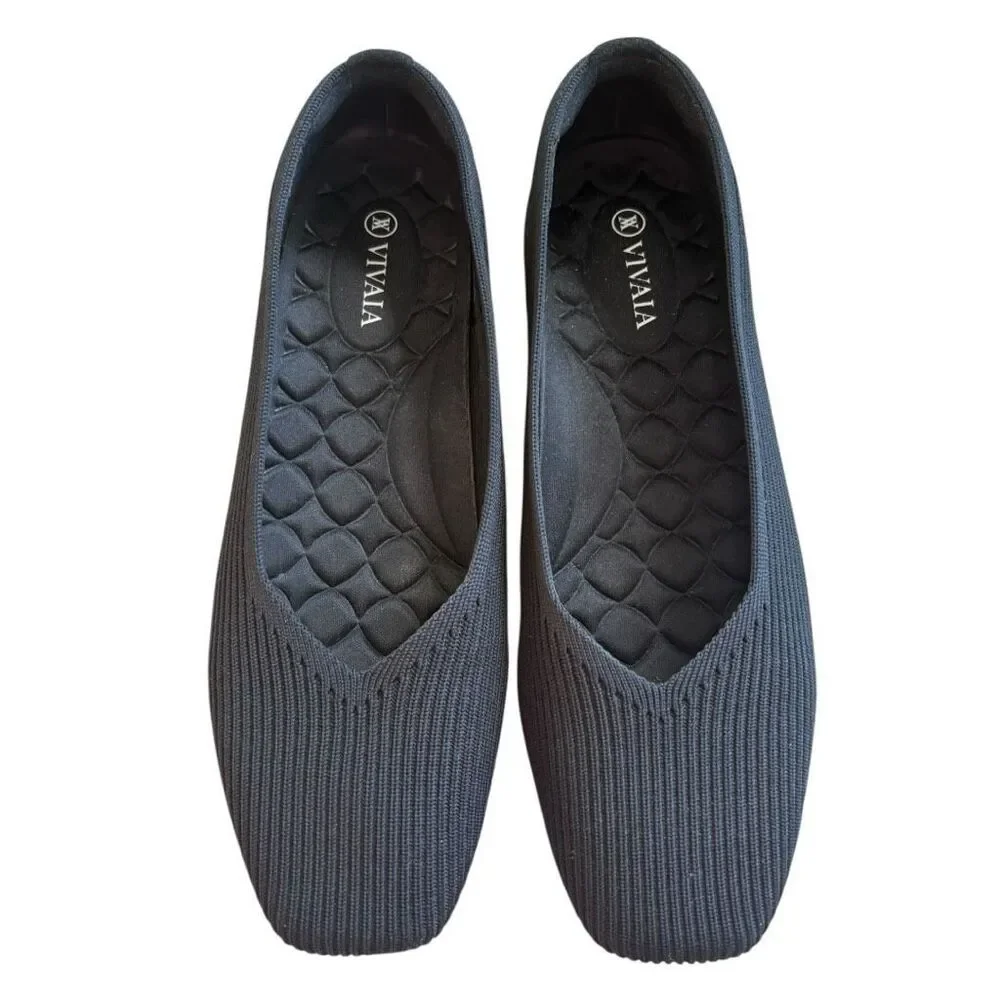 Vivian Margot Cloudwalker Flats Black Size 39 or 8 - Picture 4 of 9